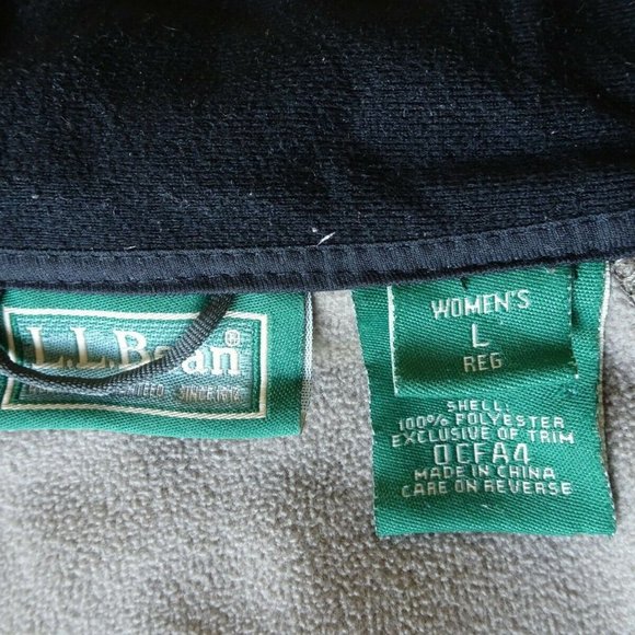 LL Bean Women All Season Jacket Large Removable Polartec Liner Waterproof Shell - Picture 10 of 12